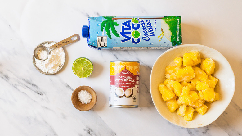 Ingredients for Dole Whip float
