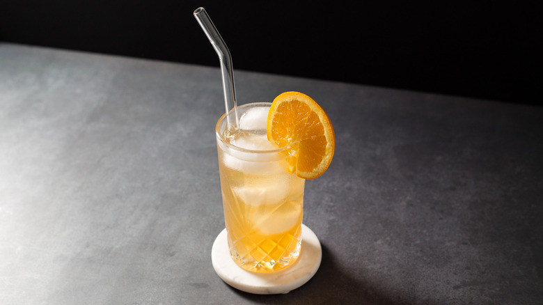 sherry cocktail served on table