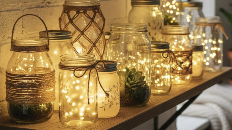 DIY Mason jar candles