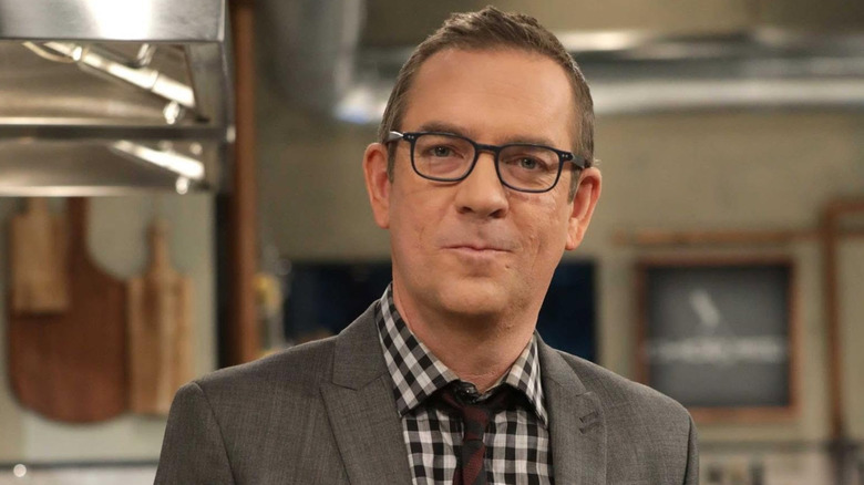 Ted Allen on the set of Chopped
