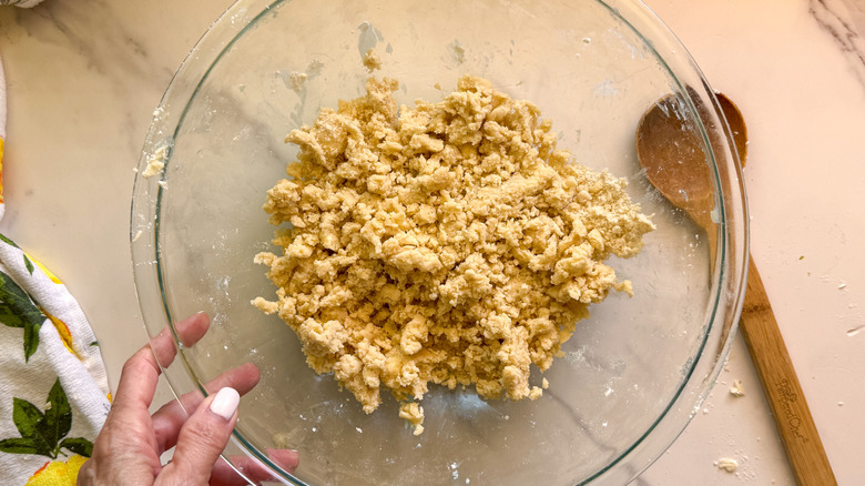 bowl with crumbly crust