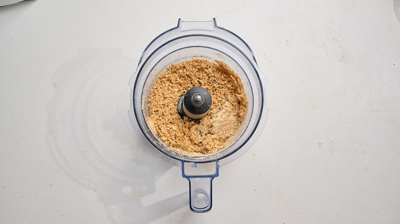 cookie crumbs moistened with butter