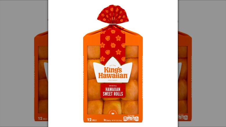 Orange bag of King's Hawaiian Sweet Rolls