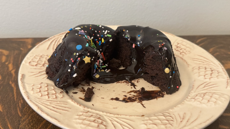 Nothing Bundt Cakes Galactic Brownie Cake cross section