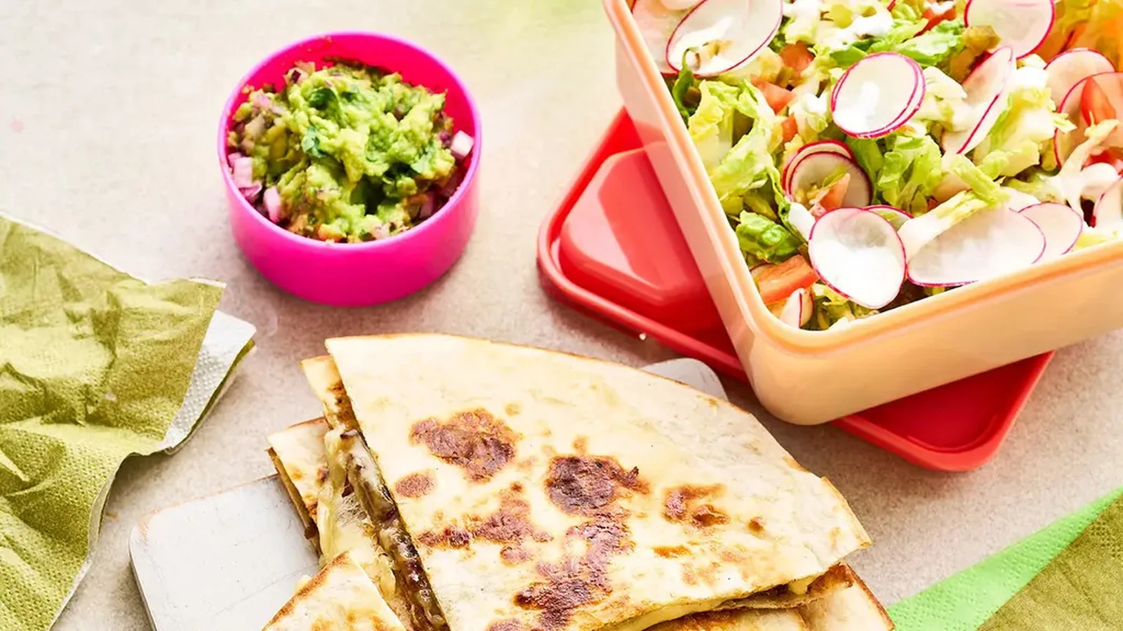 Joe Wicksove quesadille z zdrobljenim govejim mesom in sirom