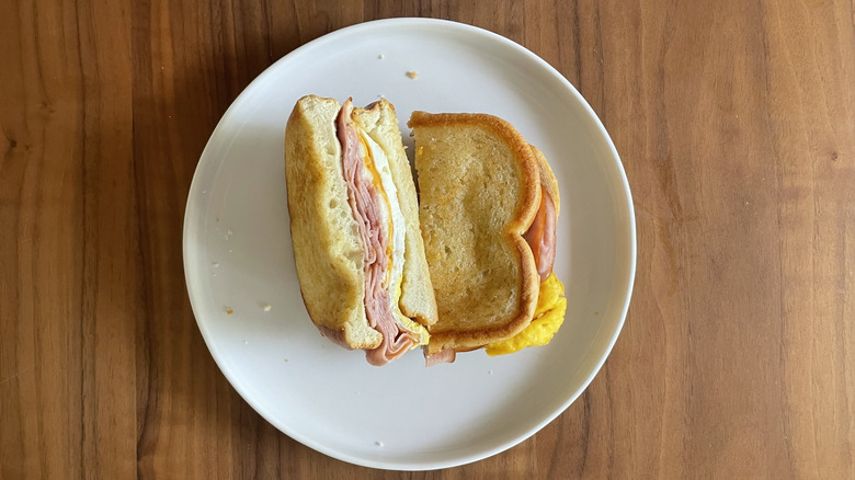 Frisco ham sandwich on a plate