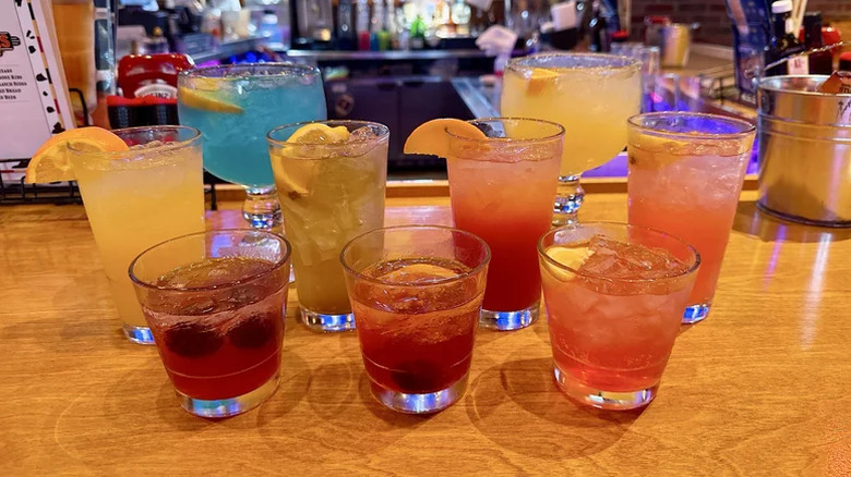 Texas Roadhouse cocktails on a table