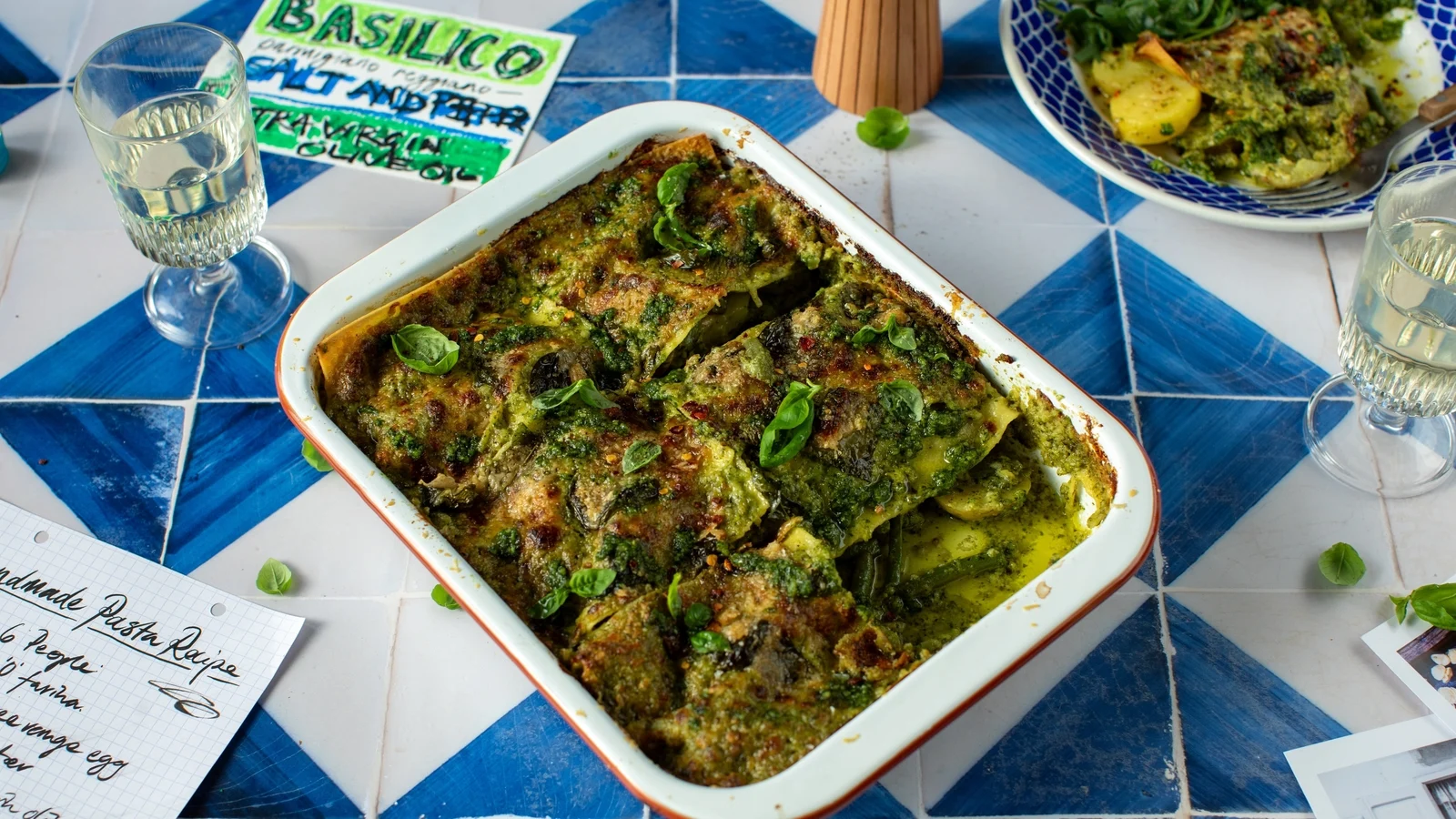 Donalova italijanska kuhinja: pesto lazanja