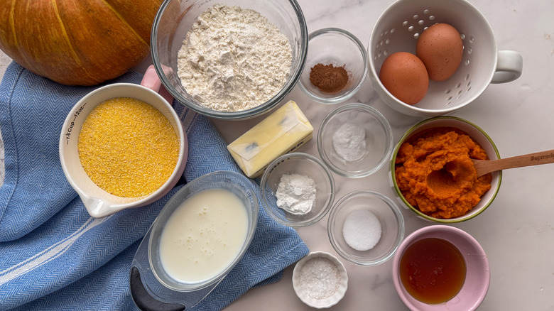 Pumpkin brown butter cornbread recipe ingredients
