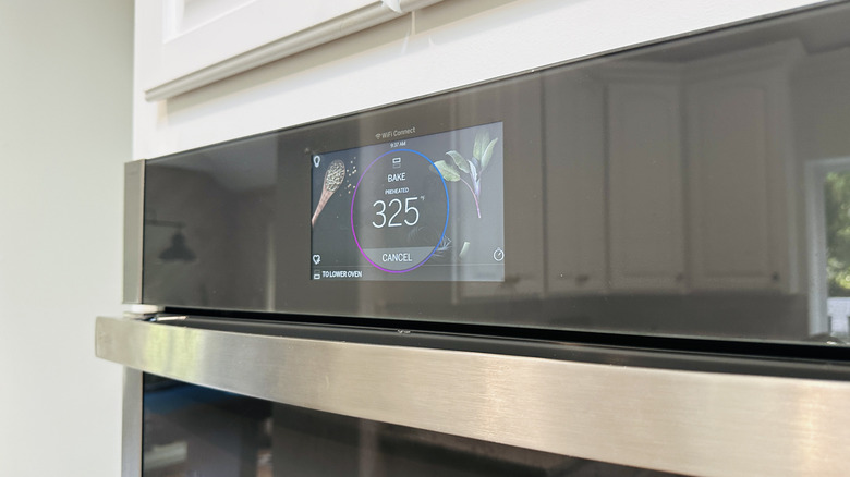 Oven temperature screen set to 325 F
