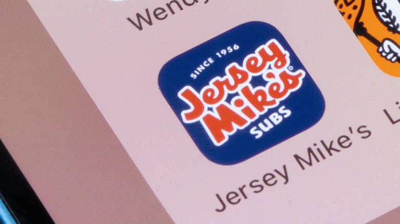 Jersey Mike's subs app with MyMike's rewards program within