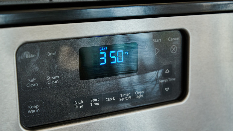 preheating the oven to 350 degrees