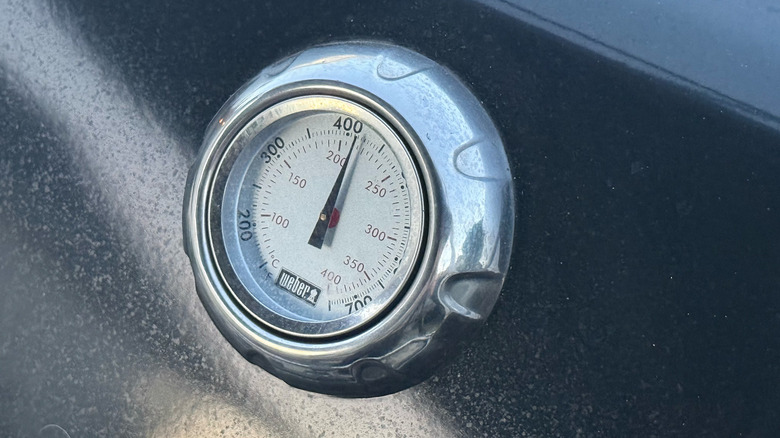 preheating the grill to 400 F