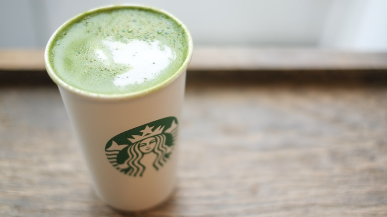 Starbucks Matcha Latte in cup